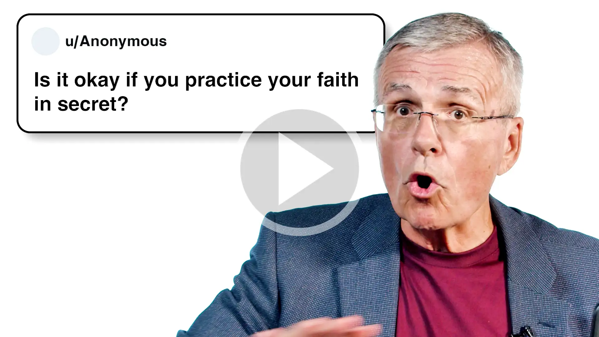 is it okay to practice your faith in secret