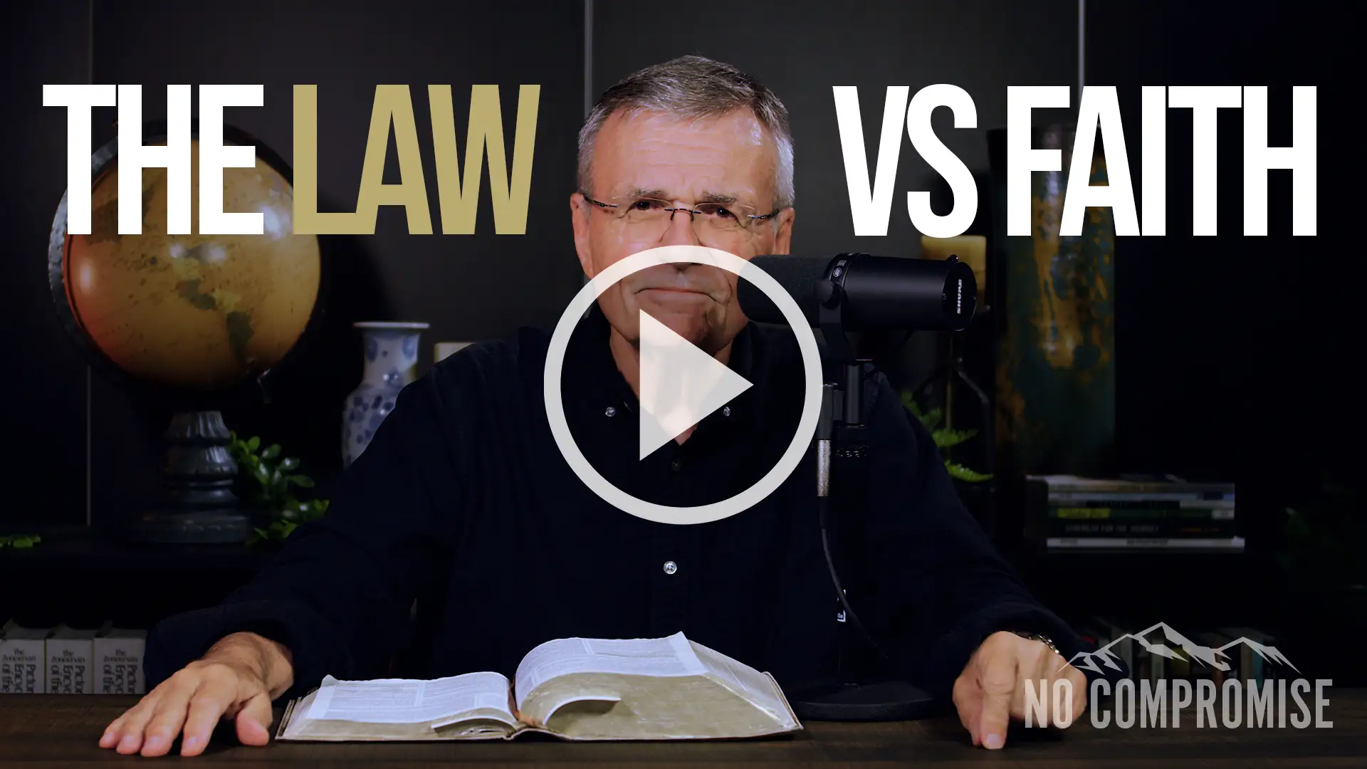 press to play the law vs faith video