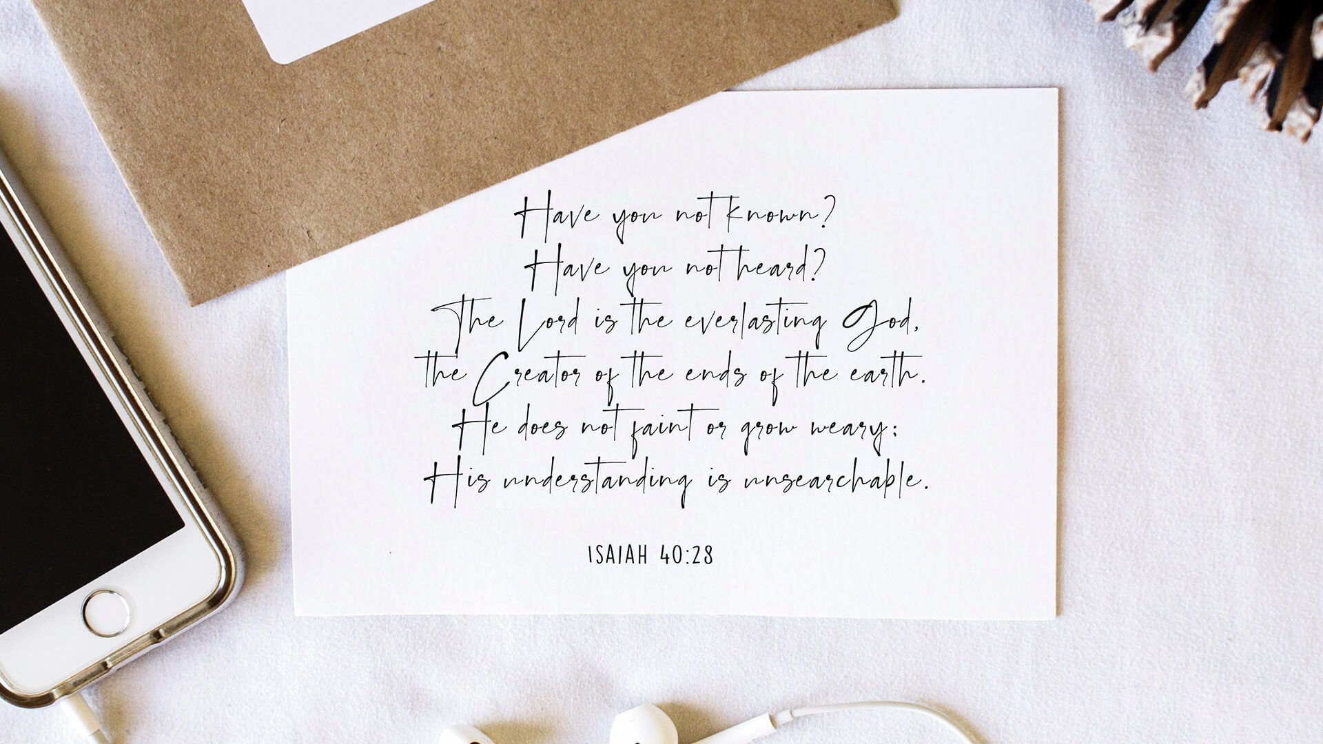 Isaiah - Isaiah's Vision for Christmas by Dr. John Neufeld - Isaiah 40:28